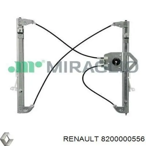 Mechanizm podnoszenia szyby drzwi przednich lewych Renault (RVI) 8200000556 cena, od 66,21 USD