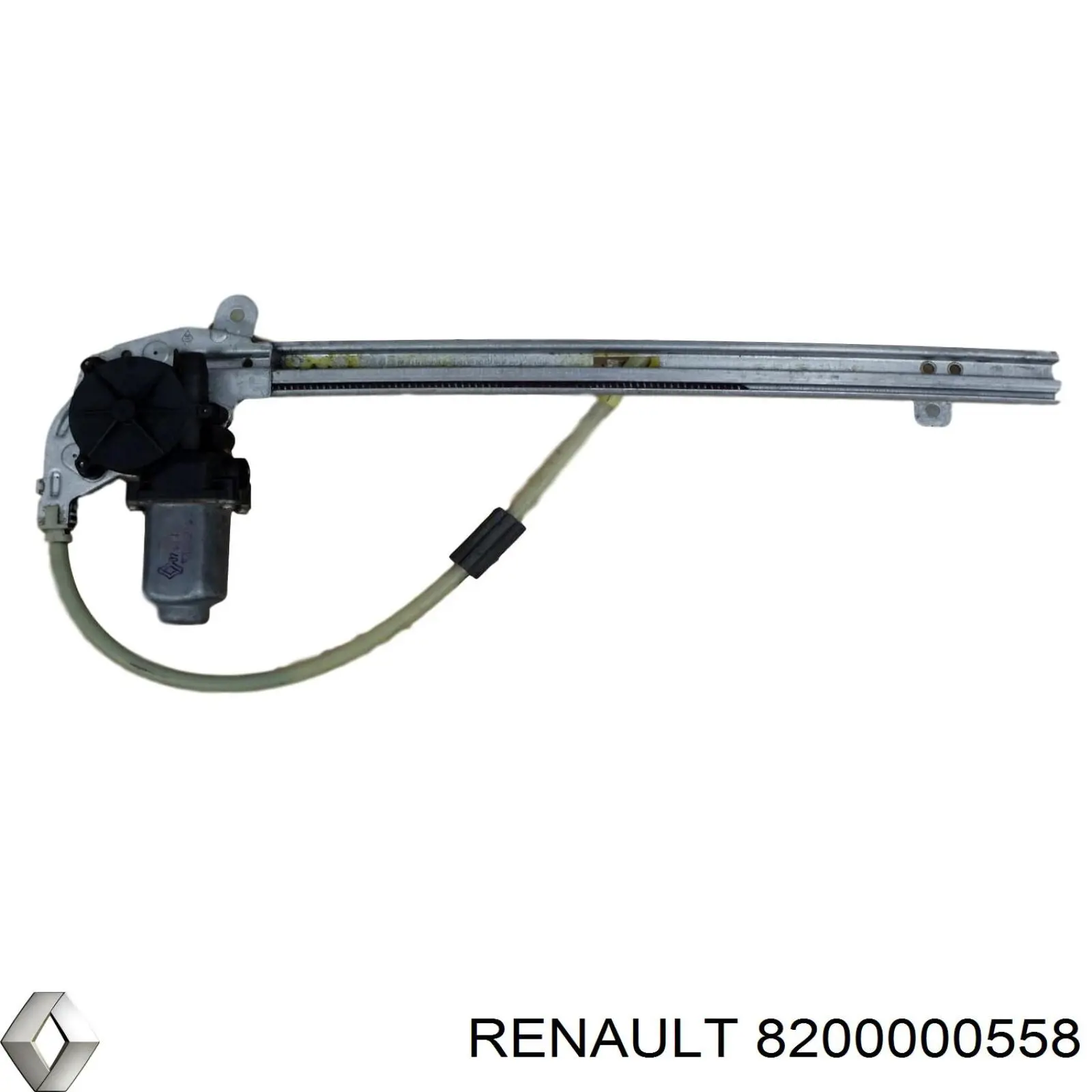 Mechanizm podnoszenia szyby drzwi tylnych prawych Renault (RVI) 8200000558