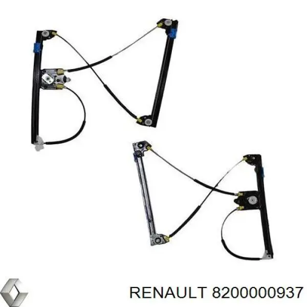 8200000937 Renault (RVI) Mechanizm podnoszenia szyby drzwi przednich lewych
