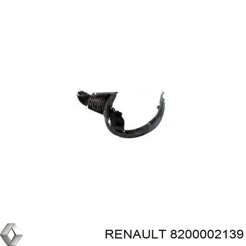 Nadkole błotnika przedniego lewe Renault (RVI) 8200002139 cena, od 28,02 USD