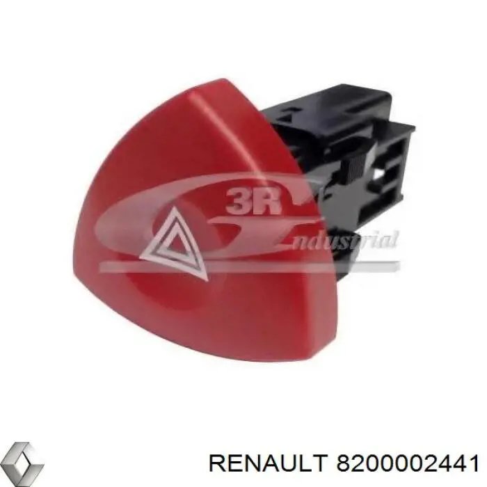 Do koszyka 8200002441 Renault (RVI) Przycisk włączania światła awaryjnego