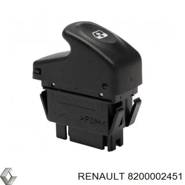 Do koszyka 8200002451 Renault (RVI) Włącznik przyciskowy podnośnika szyby tylny