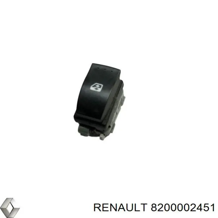 8200002451 Renault (RVI) Włącznik przyciskowy podnośnika szyby tylny