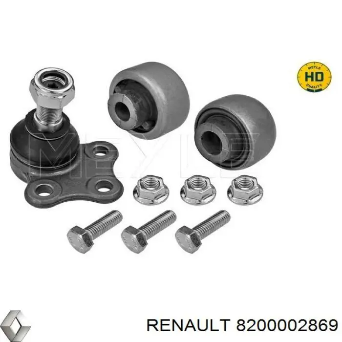 Silentblock przedniego wahacza dolnego Renault (RVI) 8200002869