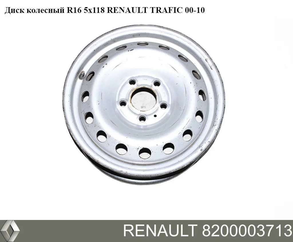 8200003713 Renault (RVI) Felgi stalowe (kute)