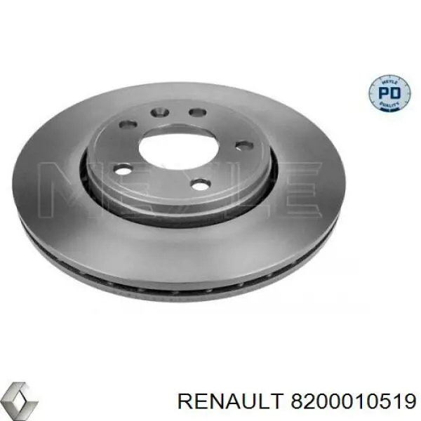 Do koszyka 8200010519 Renault (RVI) Tarcza hamulcowa przednia