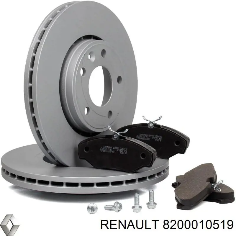 Do koszyka 8200010519 Renault (RVI) Tarcza hamulcowa przednia