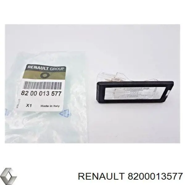 Do koszyka 8200013577 Renault (RVI) Lampa oświetlenia tylnej tablicy rejestracyjnej