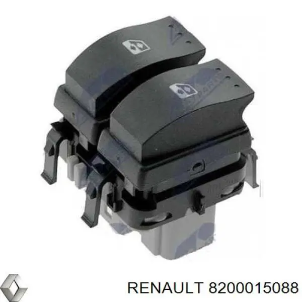 Panel przyciskowy sterowania podnośnikiem szyby przedni lewy Renault (RVI) 8200015088 cena, od 17,15 USD