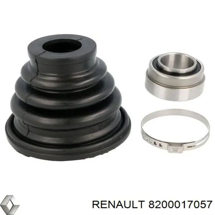 Osłona przegubu homokinetycznego półosi przedniej wewnętrzny lewy Renault (RVI) 8200017057 cena, od 7,60 USD