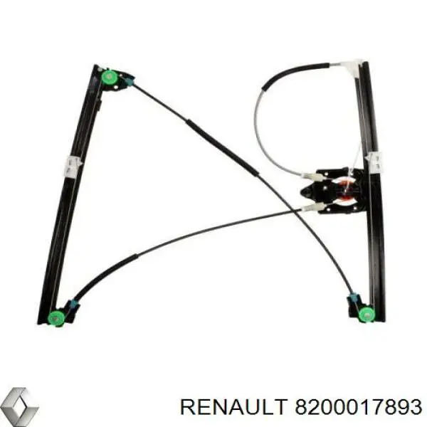 Mechanizm podnoszenia szyby drzwi przednich lewych 6052PSG1 Polcar