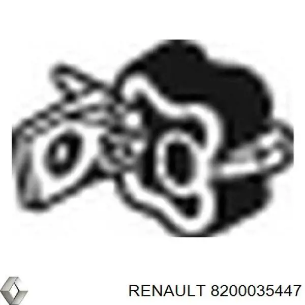 Do koszyka 8200035447 Renault (RVI) Wspornik tylnej poduszki tłumiącej