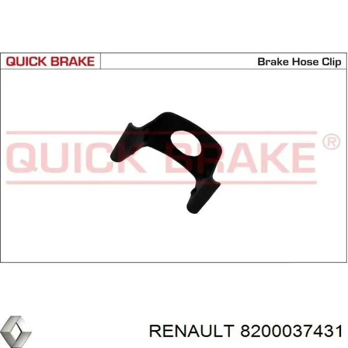 Do koszyka 8200037431 Renault (RVI) Zatrzask mocowania węża hamulcowego