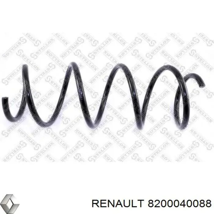 Sprężyna przednia Renault (RVI) 8200040088 cena, od 25,47 USD