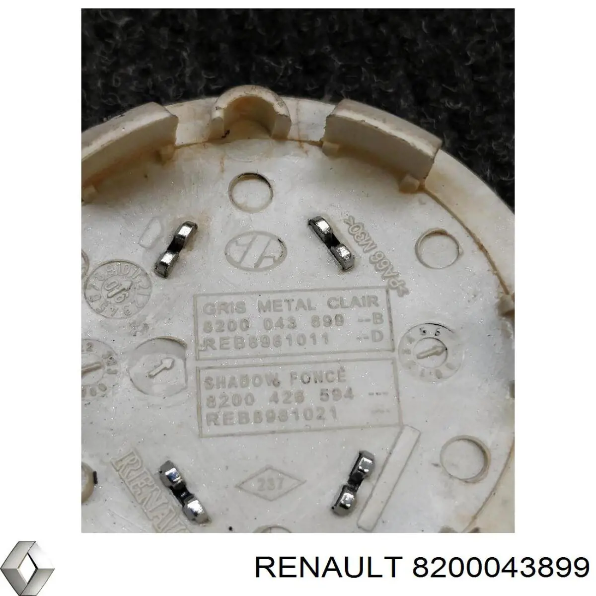 Do koszyka Kołpak do obręczy koła Renault Clio II BB, CB