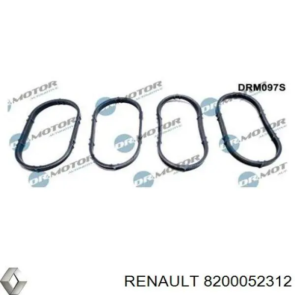 8200052312 Renault (RVI) Uszczelka kolektora ssącego