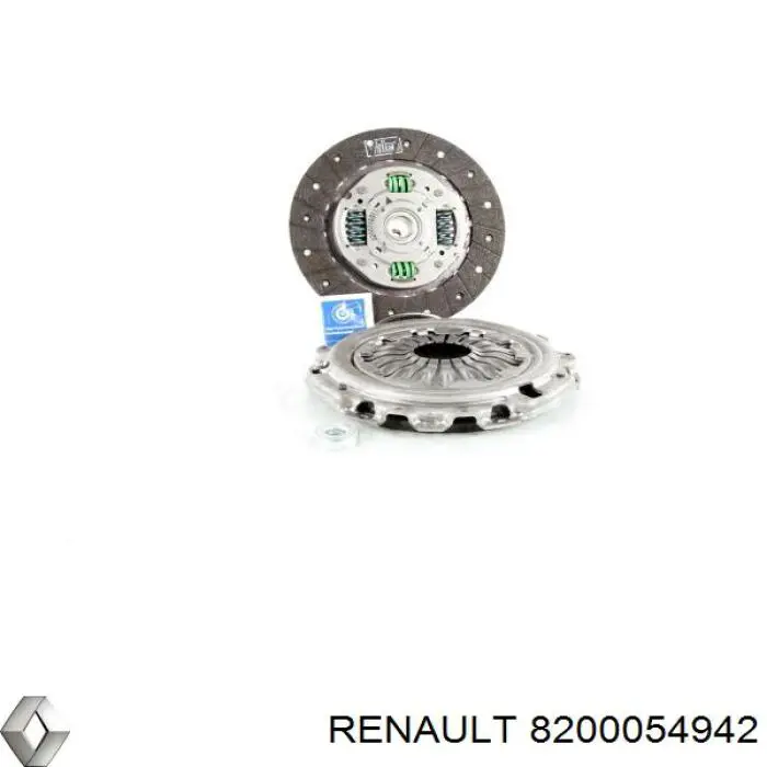 Zestaw sprzęgła (3 części) 8200054942 Renault (RVI)