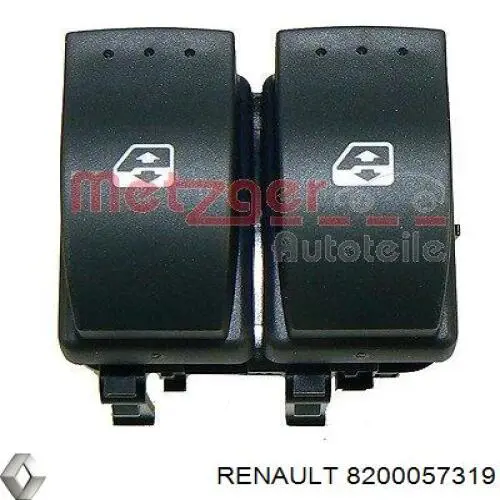Panel przyciskowy sterowania podnośnikiem szyby przedni lewy Renault (RVI) 8200057319 cena, od 21,47 USD
