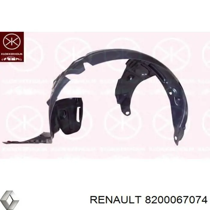 Do koszyka 8200067074 Renault (RVI) Nadkole błotnika przedniego lewe