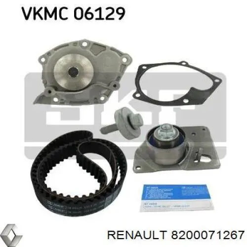 Do koszyka 8200071267 Renault (RVI) Rolka napinacza paska rozrządu