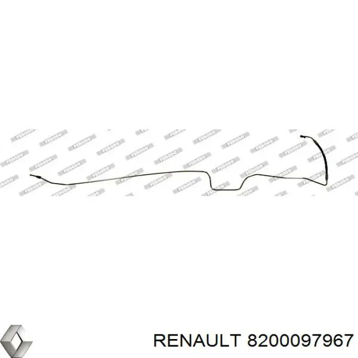 Rurka hamulcowa tylna lewa Renault (RVI) 8200097967 cena, od 42,41 USD