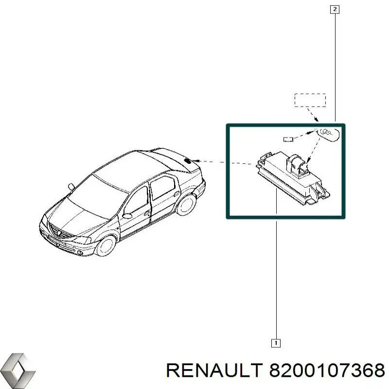 8200107368 Renault (RVI) klamka drzwi przednich zewnętrzna prawa