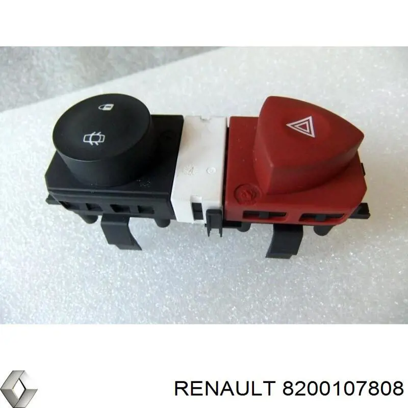 8200107808 Renault (RVI) Przycisk włączania światła awaryjnego