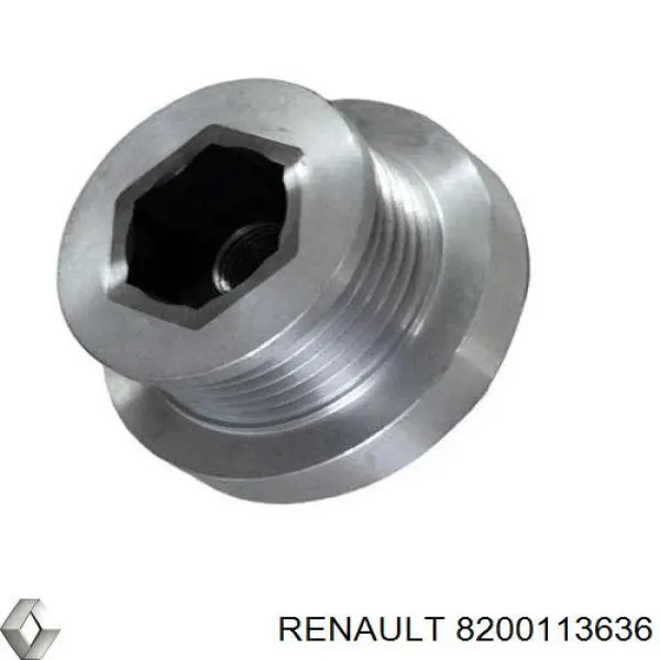 Koło pasowe alternatora 8200113636 Renault (RVI)