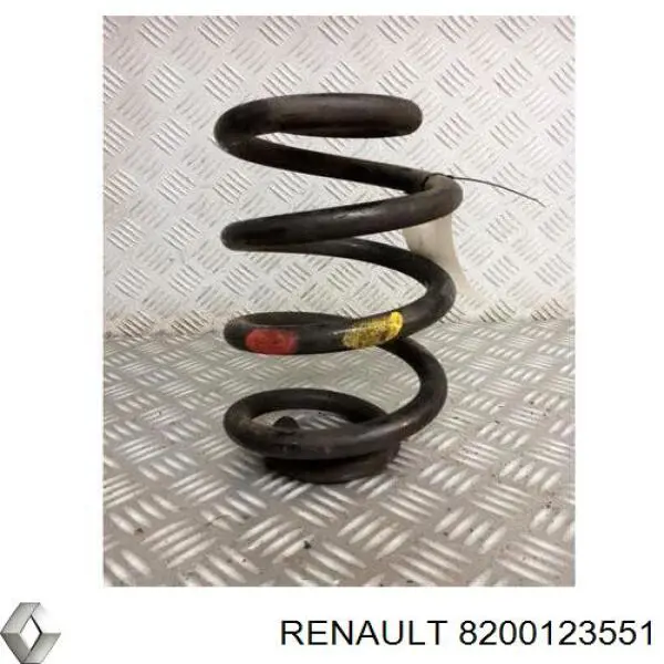Do koszyka 8200123551 Renault (RVI) Sprężyna przednia