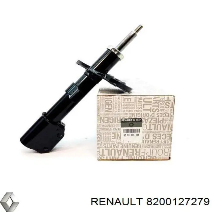 Do koszyka 8200127279 Renault (RVI) Amortyzator przedni