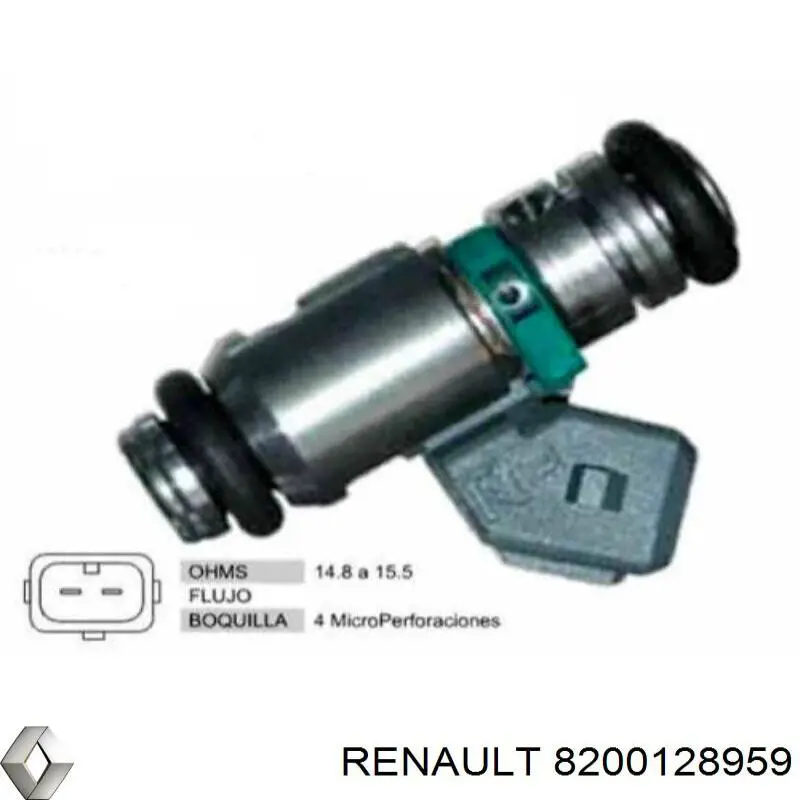 8200128959 Renault (RVI) Wtryskiwacz paliwa