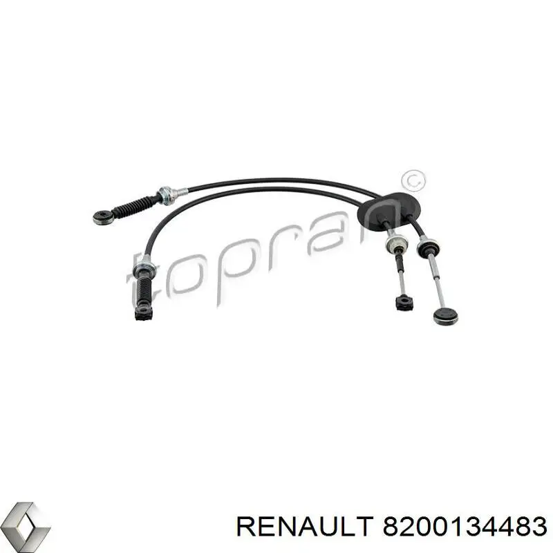 Linka dźwigni zmiany biegów podwójna 8200134483 Renault (RVI)
