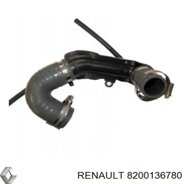 Do koszyka 8200136780 Renault (RVI) Króciec powietrza, wylot z turbiny (doładowanie)
