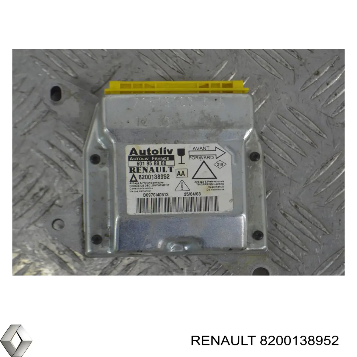 Do koszyka 8200138952 Renault (RVI) Sterownik poduszki bezpieczeństwa