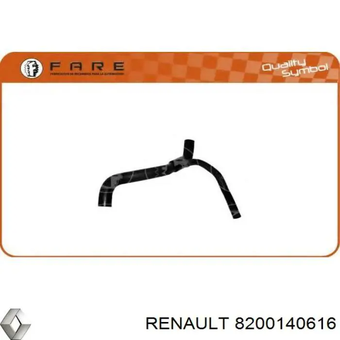 Przewód (króciec) chłodnicy górny Renault (RVI) 8200140616 cena, od 16,61 USD