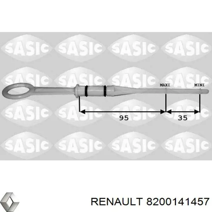 Bagnet poziomu oleju w silniku Renault (RVI) 8200141457 cena, od 7,82 USD