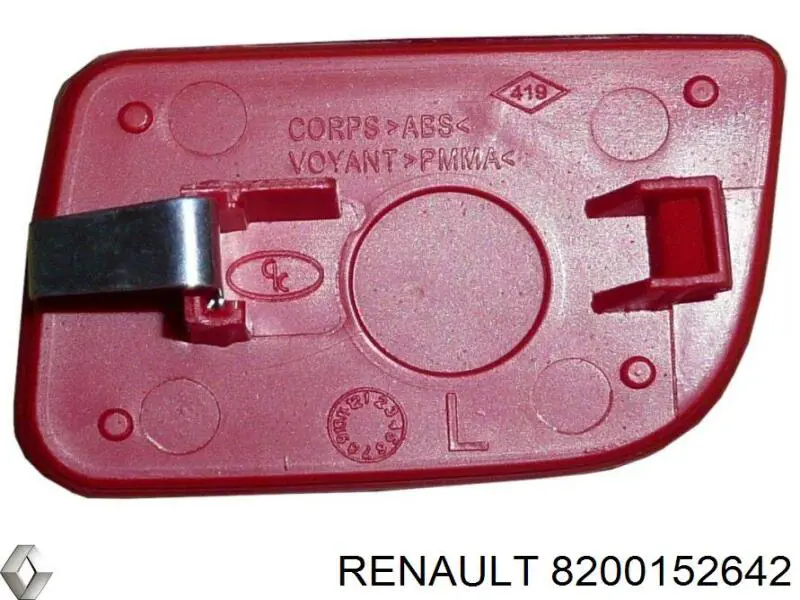 Lampa odblaskowa zderzaka tylnego lewa 8200152642 Renault (RVI)