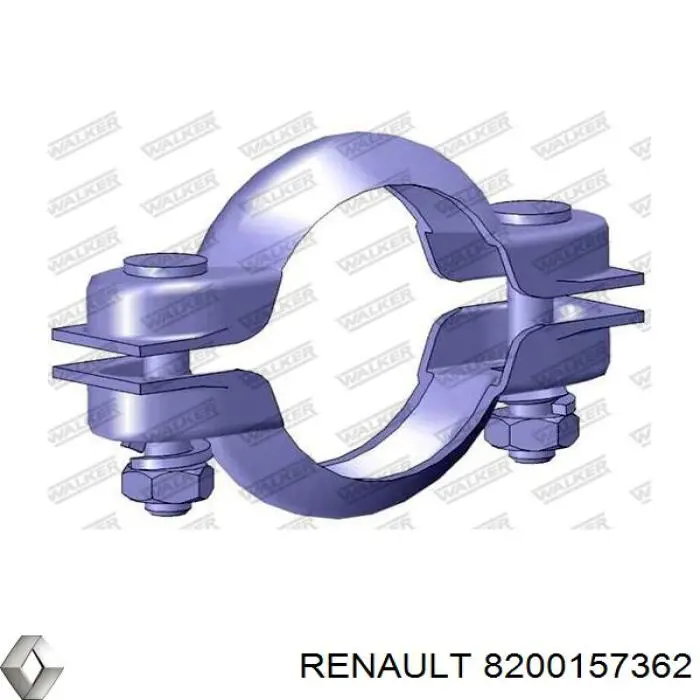 Do koszyka 8200157362 Renault (RVI) Wspornik (uchwyt) tłumika przedni