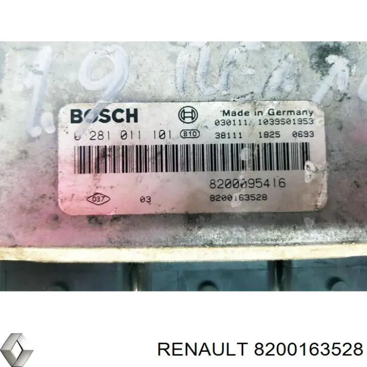 Do koszyka 8200163528 Renault (RVI) Sterownik silnika