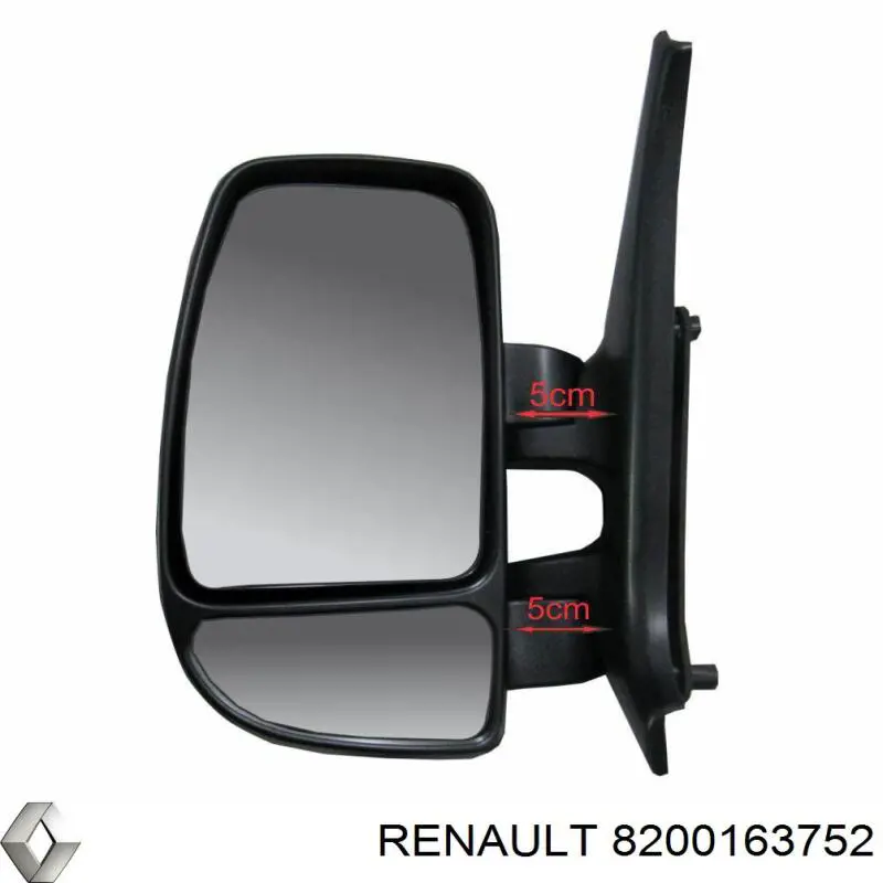 8200163752 Renault (RVI) Lusterko wsteczne lewe