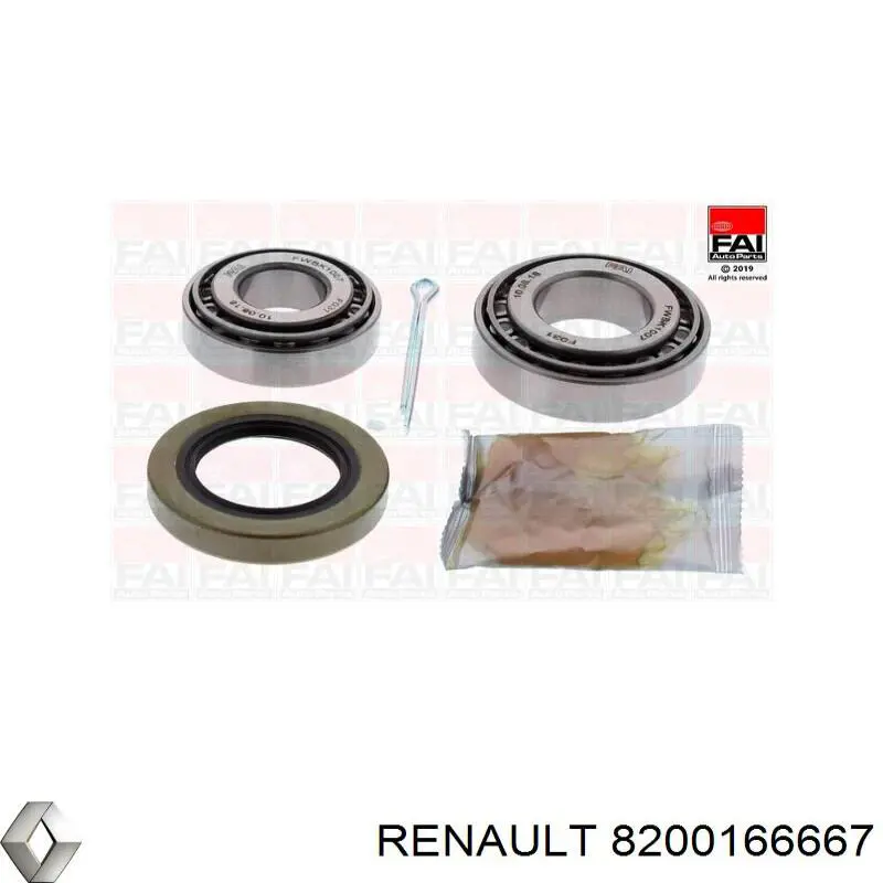 Do koszyka 8200166667 Renault (RVI) Łożysko skrzyni biegów