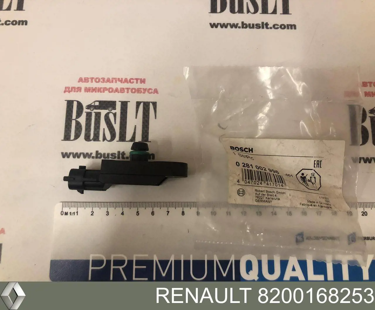 8200168253 Renault (RVI) Czujnik ciśnienia w kolektorze ssącym, MAP