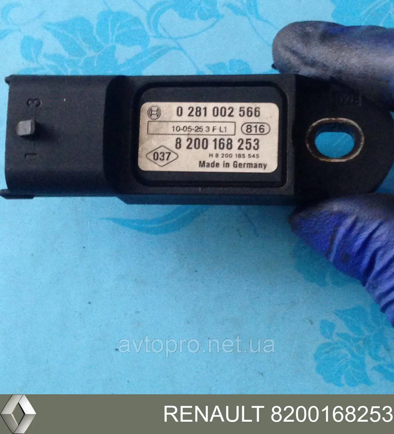 Czujnik ciśnienia w kolektorze ssącym, MAP Renault (RVI) 8200168253