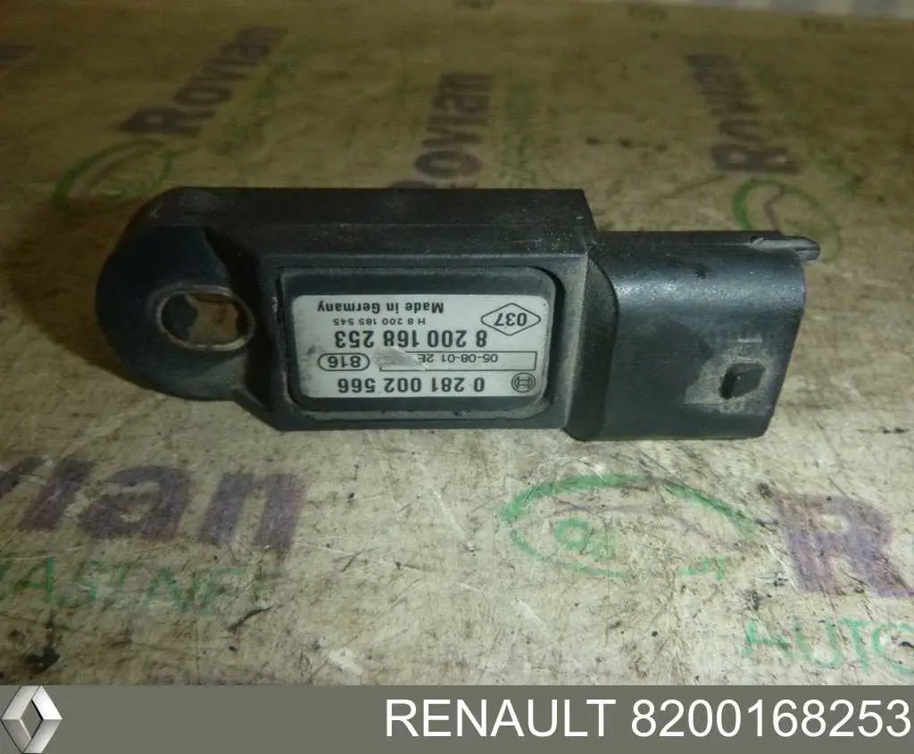 Do koszyka 8200168253 Renault (RVI) Czujnik ciśnienia w kolektorze ssącym, MAP