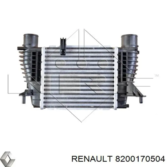 Chłodnica intercoolera 8200170504 Renault (RVI)
