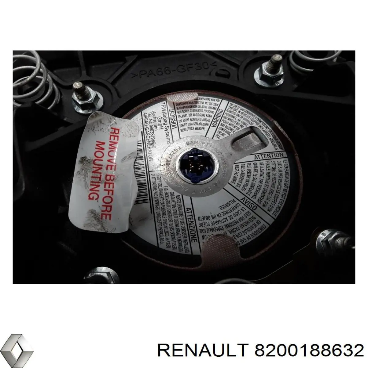 8200188632 Renault (RVI) Poduszka powietrzna (Airbag) kierowcy