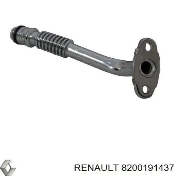 Przewód (króciec) chłodzenia turbiny cieczą, zwrotny Renault (RVI) 8200191437 cena, od 48,66 USD