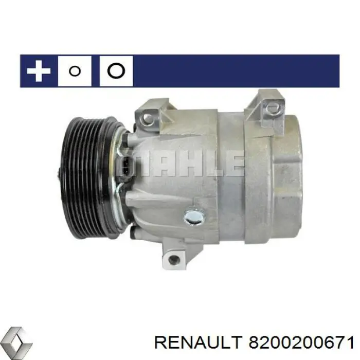 Sprężarka klimatyzacji Renault (RVI) 8200200671 cena, od 156,64 USD