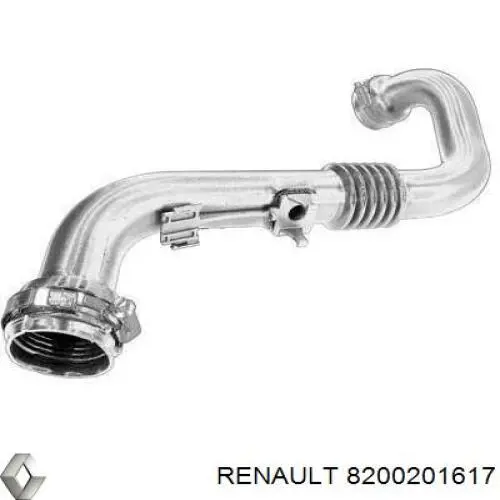 Do koszyka 8200201617 Renault (RVI) Przewód (króciec) intercoolera