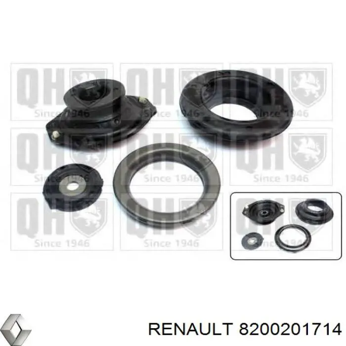 Poduszka amortyzatora przedniego Renault (RVI) 8200201714 cena, od 35,44 USD